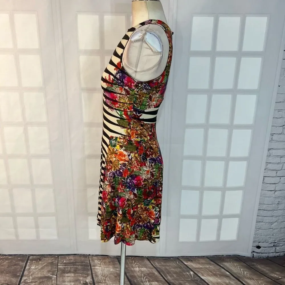 🔥5 for$25🔥 Weston sleeveless stripe floral mixed print jersey sundress - Picture 6 of 10